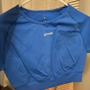 Dfyne cropped blue top